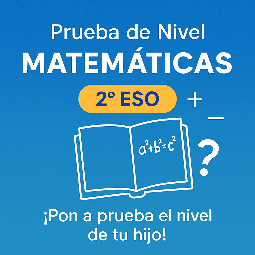 Imagen de prueba de nivel de matemáticas para 2º de ESO – test gratuito para evaluar el rendimiento académico de estudiantes de secundaria.